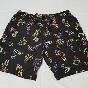 The Foundry Supply Co Lined Swim Trunks - Mens Size 3XL Tropical Print Shorts